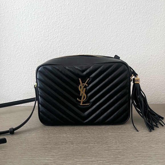 Saint Laurent Lou Medium YSL Camera Bag with Pocket in Quilted Leather - Picture 1 of 9